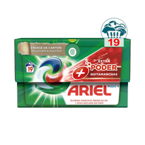 Detergente Líquido Platinum +Poder Quitamanchas Ariel 25 Lv