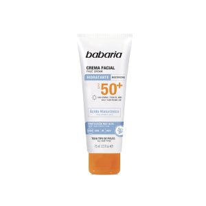 Crema Facial Ácido Hialurónico SPF50+ Babaria 75Ml