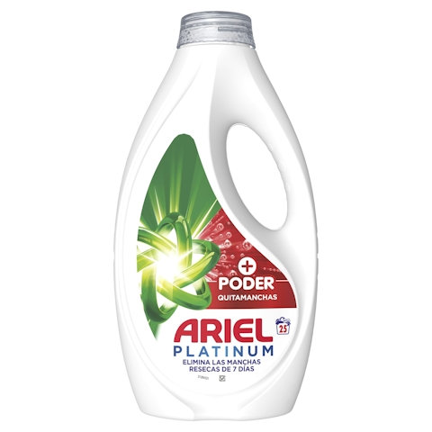Detergente Líquido Platinum Sensaciones +Lenor Ariel 25 Lv