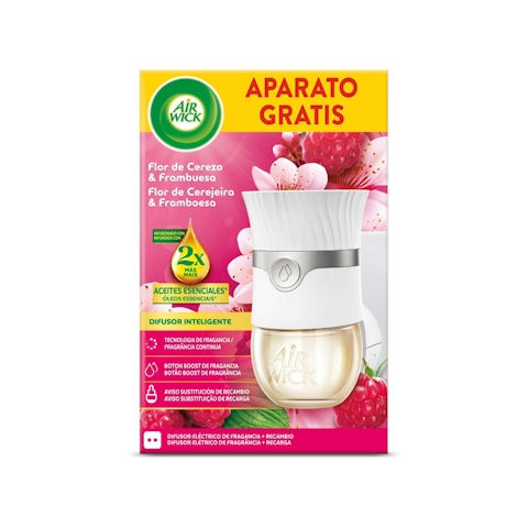 Ambientador Eléctrico + Recambio Flor de Cerezo y Frambuesa Air Wick