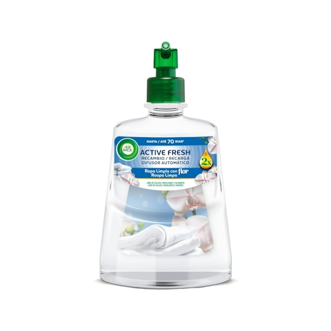 Recambio Ambientador Active Fresh Ropa Limpia Air Wick