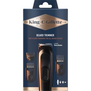 Recortadora De Barba + 3 Cabezales King C Gillette