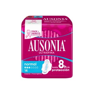 Compresas Ultrafinas Con Alas Normal Ausonia 14 Uds