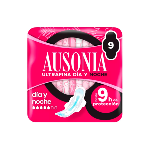 Compresas Ultrafinas Con Alas Día Y Noche Ausonia 9 Uds