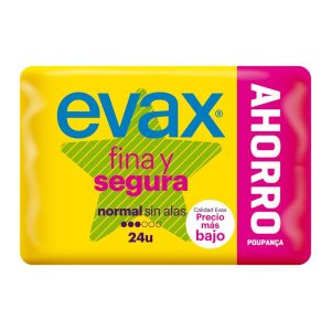 Compresas Fina Y Segura Evax 24 Uds