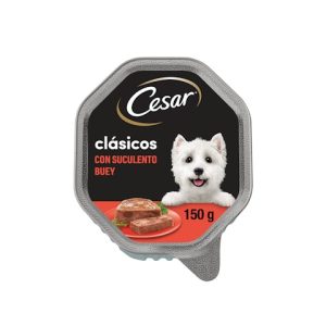 Comida Húmeda Perros Clásicos Buey Cesar 150 Gr