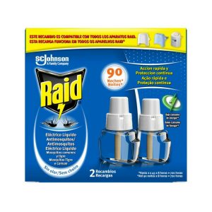 Recambio Insecticida Eléctrico Antimosquitos Raid 2 Uds