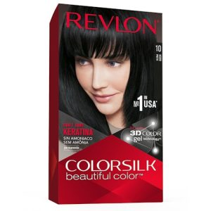 Tinte Permanente Sin Amoníaco Colorsilk Revlon N10 Negro