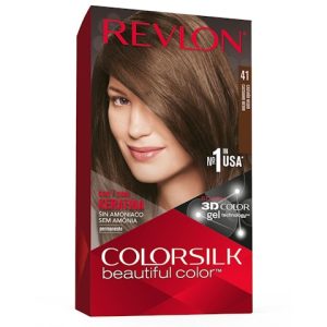 Tinte Permanente Sin Amoníaco Colorsilk Revlon N41 Castaño Medio