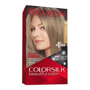 Tinte Permanente Sin Amoníaco Colorsilk Revlon N60 Rubio Oscuro Ceniza