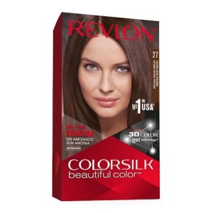 Tinte Permanente Sin Amoníaco Colorsilk Revlon N27 Castaño Calido