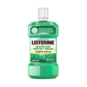 Enjuague Bucal Protección Dientes Y Encías Listerine 500Ml