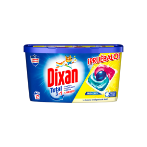 Detergente En Cápsulas Trio Caps Total 3+1 Dixan 12 Lv