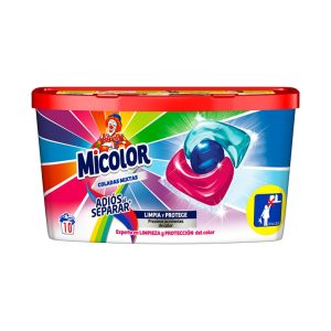 Detergente En Cápsulas Coladas Mixtas Micolor 10 Lv