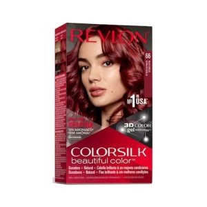 Tinte Permanente Sin Amoníaco Colorsilk Revlon N66 Rojo Cereza