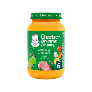 Tarrito Hortalizas Con Ternera Gerber Organic 190 Gr