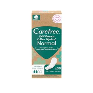 Protegeslips Algodón Orgánico Carefree 30 Uds