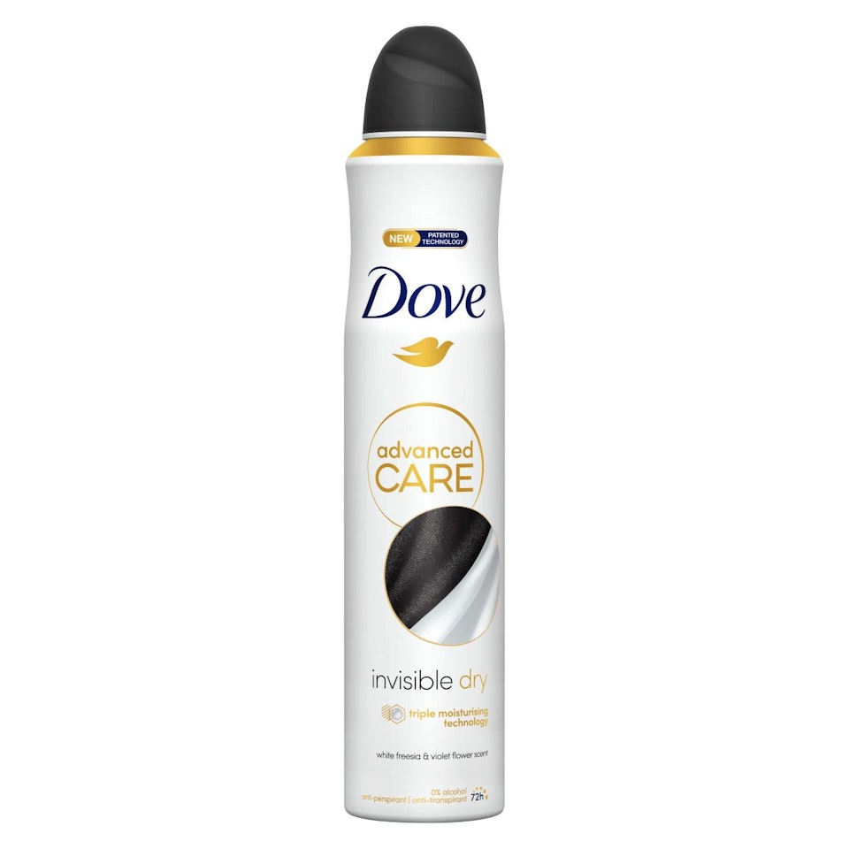 Desodorante Spray Invisible Dry Advanced Care Dove 200Ml