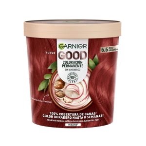 Tinte Permanente Sin Amoníaco Garnier Good N6.6 Rojo Granada