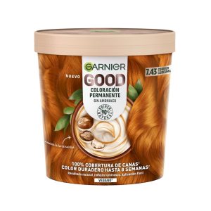 Tinte Permanente Sin Amoníaco Garnier Good N7.43 Cobrizo Cúrcuma