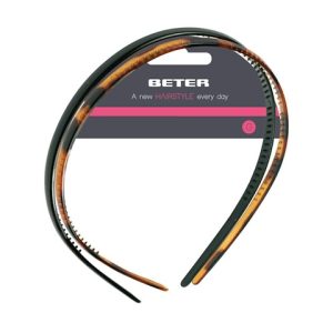 Diademas Concha Y Negro Beter 2 Uds