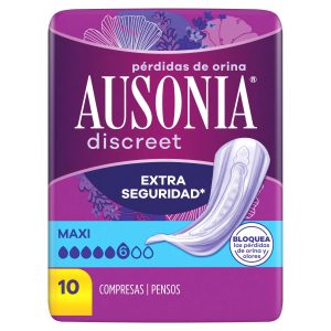 Compresas De Incontinencia Maxi Ausonia Discreet 10 Uds
