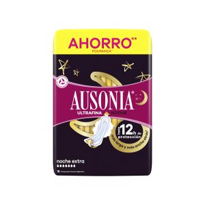 Compresas Ultrafinas Con Alas Noche Extra Ausonia 18 Uds