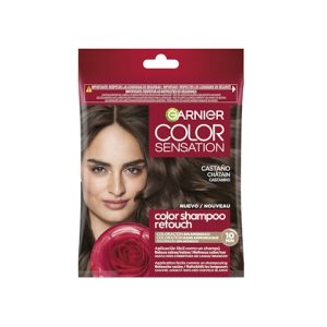 Tinte Semi Permanente Sin Amoníaco Color Shampoo Retouch Garnier N4 Castaño