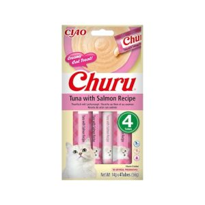 Snack Líquido Gatos Salmón Churu Pack 4x14Gr