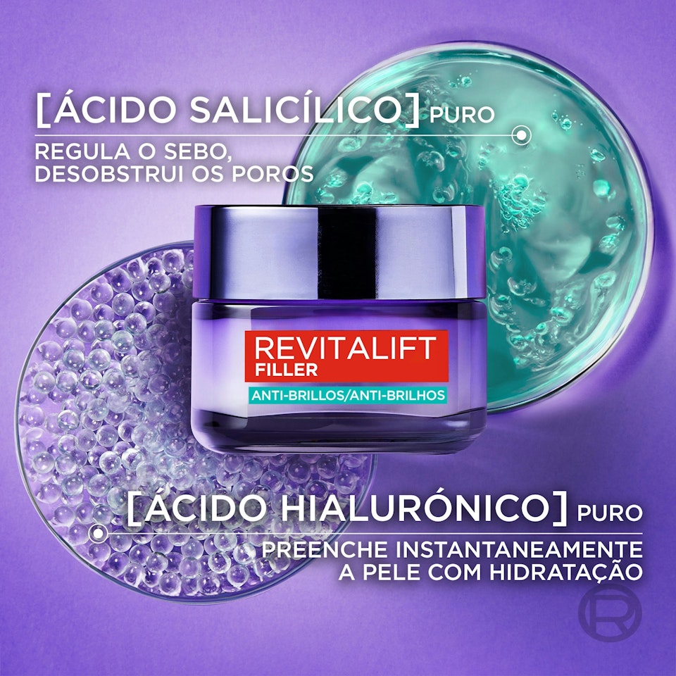 Gel-Crema Revitalift Filler Ácido Hialurónico L’Oréal Paris 50Ml - Imagen 2