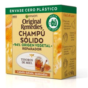 Champú Sólido Tesoros De Miel Original Remedies 60 Gr