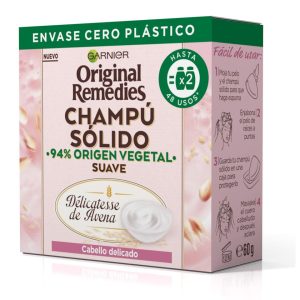 Champú Sólido Avena Original Remedies Cabello Delicado 60 Gr
