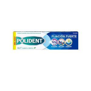 Crema Fijadora Prótesis Dental Fuerte Sabor Menta Polident 44G
