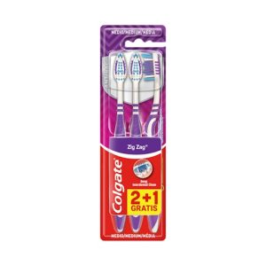 Cepillo De Dientes Zig Zag Medio Colgate 3 Uds