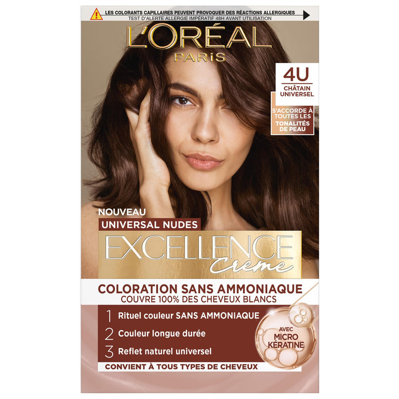 Tinte Permanente Sin Amoníaco Universal Nudes Excellence Creme L’Oréal Paris