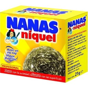 Estropajo Níquel Rizos Nanas