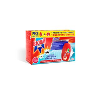 Insecticida Eléctrico Moscas Y Mosquitos + 2 Recambios Bloom Max