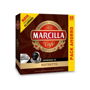 Café Espresso Ristretto Marcilla 20 Cápsulas
