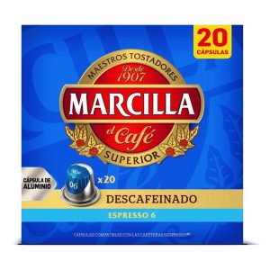 Café Descafeinado Marcilla 20 Cápsulas