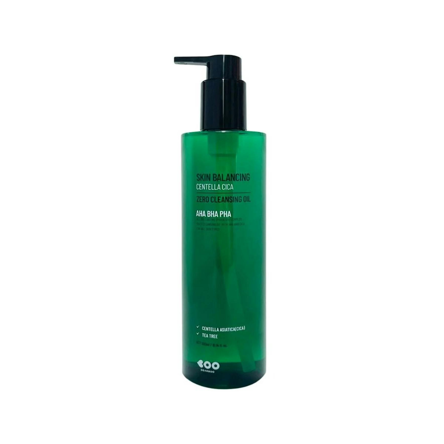 Aceite Limpiador Skin Balancing Centella Cica Zero Dearboo 300Ml