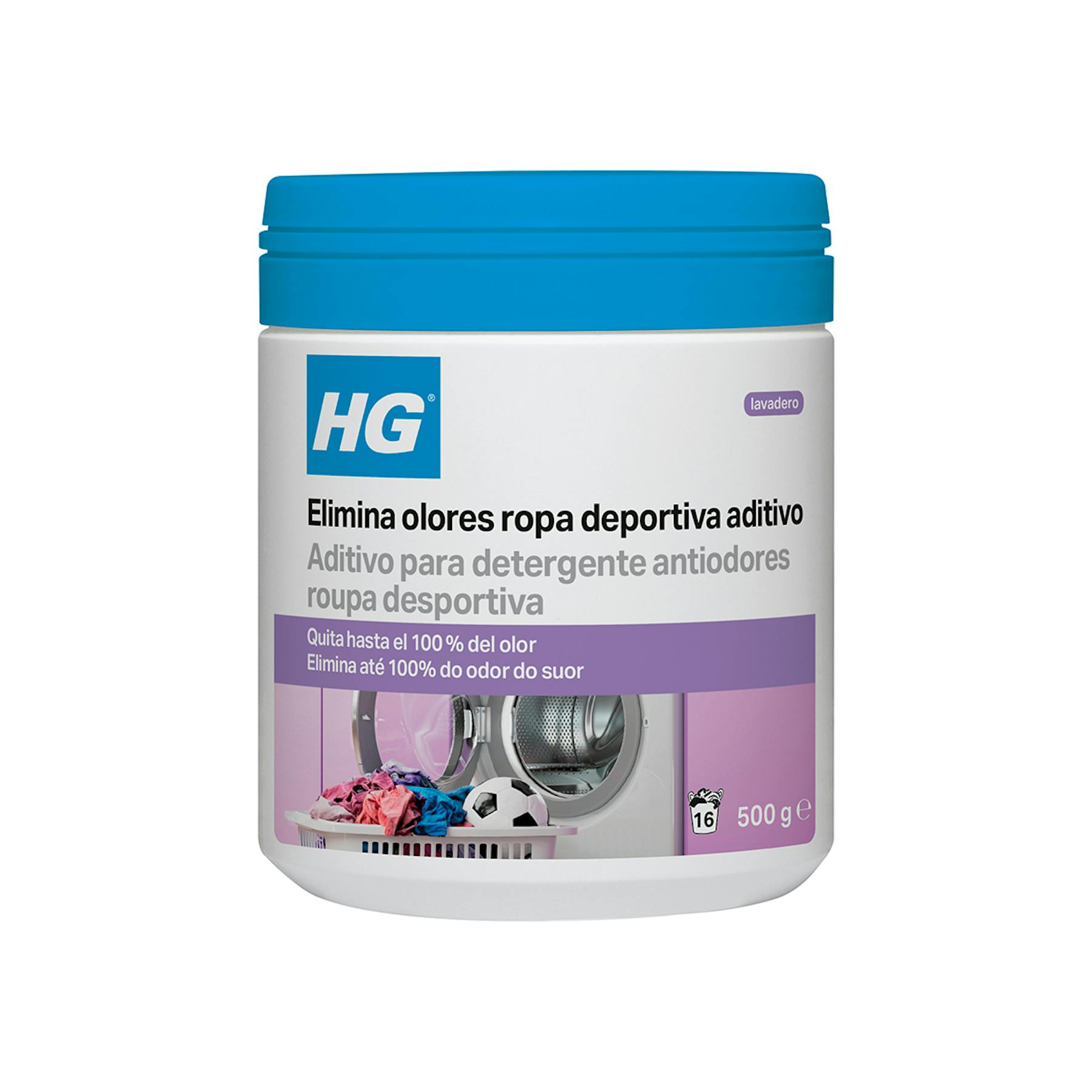 Aditivo Elimina Olores Ropa Deportiva HG 500 Gr