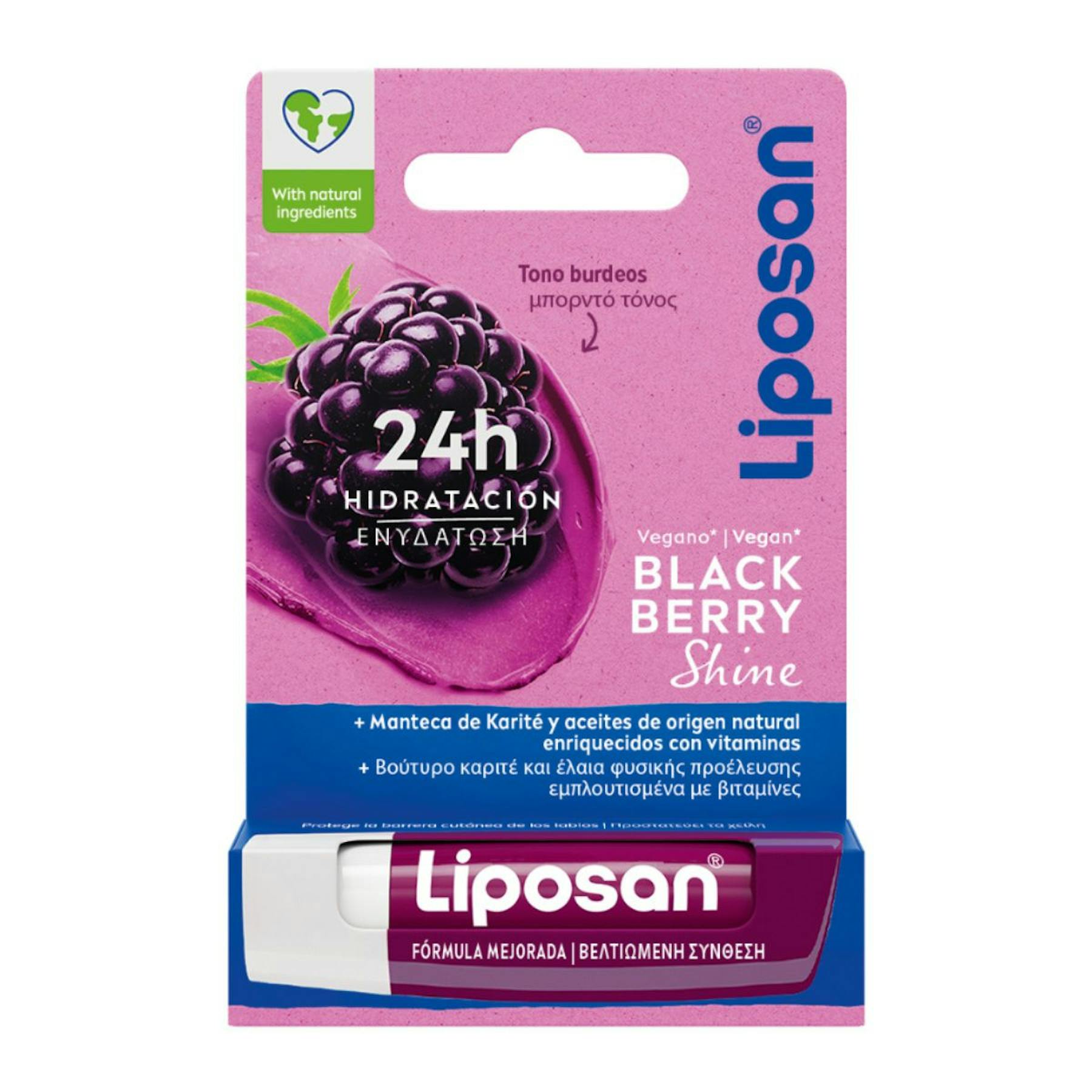 Bálsamo Labial Blackberry Shine Liposan
