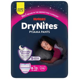 Braguitas Absorbentes Niñas 8-13 Años DryNites 13 Uds