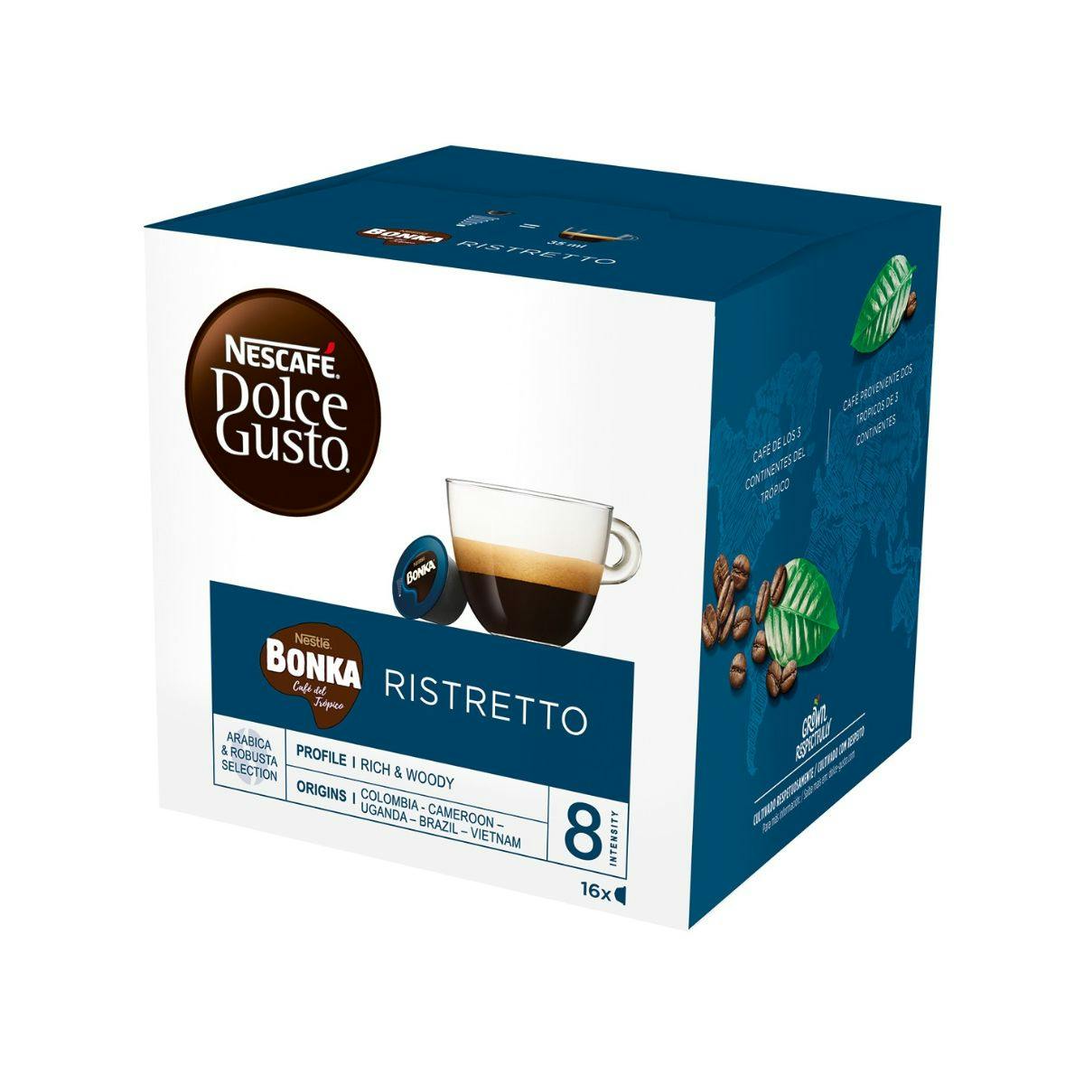 Café Bonka Ristretto Dolce Gusto 16 Cápsulas