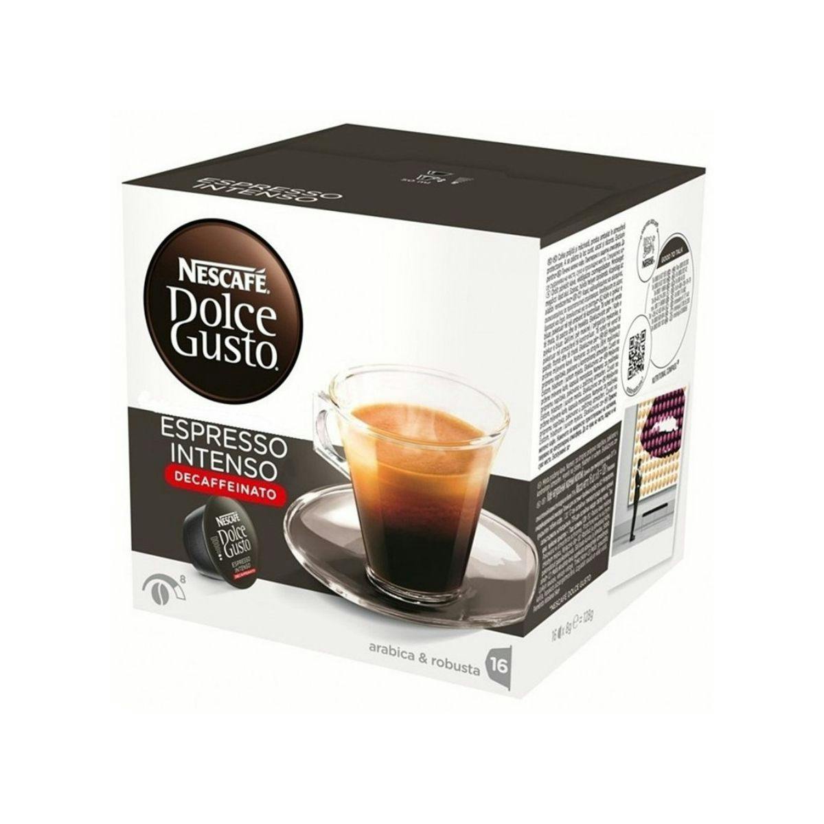 Café Espresso Intenso Descafeinado Dolce Gusto 16 Cápsulas