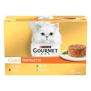 Comida Húmeda Gatos Tartalette Gourmet Gold 12x85Gr