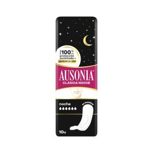 Compresas Sin Alas Noche Super Plus Ausonia 10 Uds