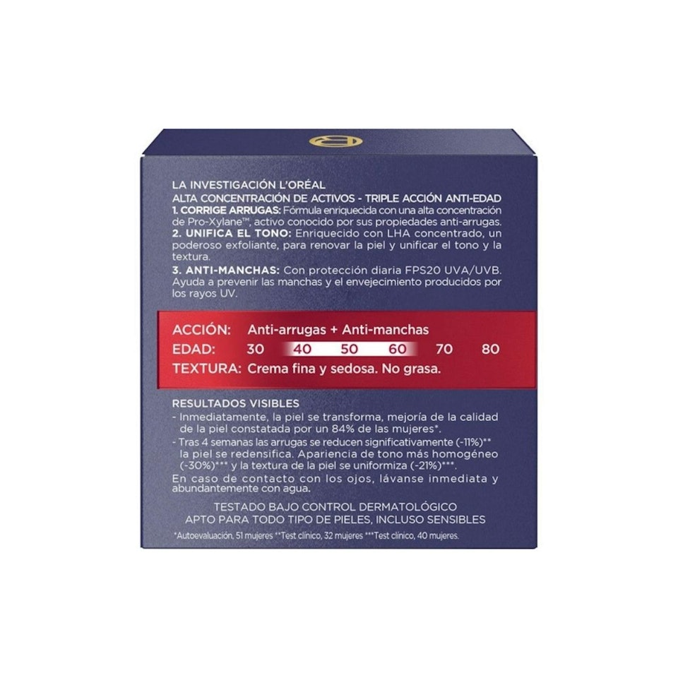 Crema De Día Antiedad Revitalift Laser SPF 20 L’Oréal Paris 50Ml - Imagen 2