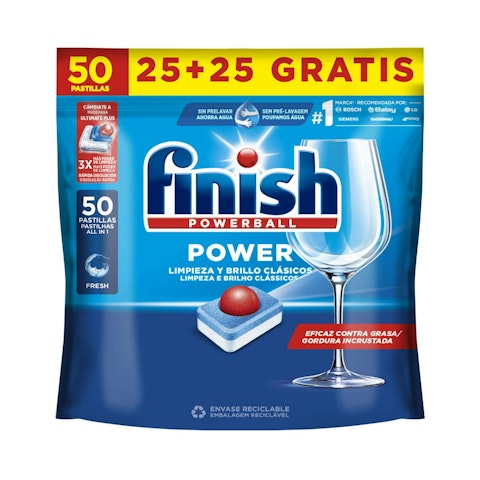 Lavavajillas En Cápsulas Power Finish 50 Uds