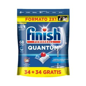 Lavavajillas En Cápsulas Quantum Finish 68 Uds
